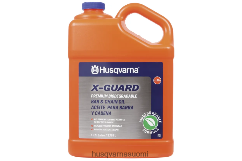 Husqvarna x-guard biohajoava tanko- ja ketjuöljy - 1 gallona 0D6048300 työkaluja