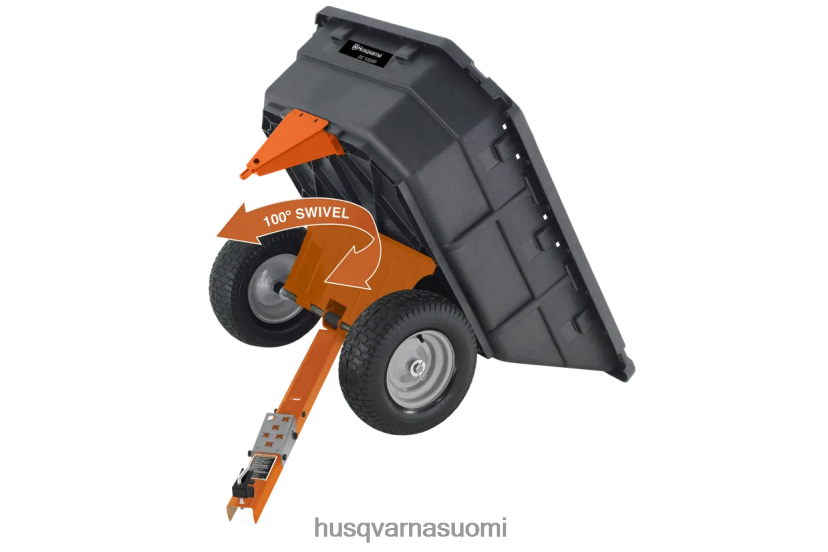 Husqvarna 12,5 cu. ft. poly swivel utility dump cart 0D6048433 työkaluja
