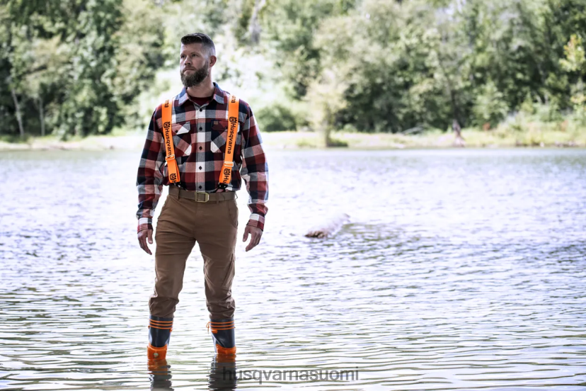 Husqvarna henkselit (klipsit) moottorisahahousuihin 0D6048149 vaatteet